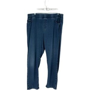 Vermont Country Store Pull On Jeans Womens Size XL Normcore Mom Granny